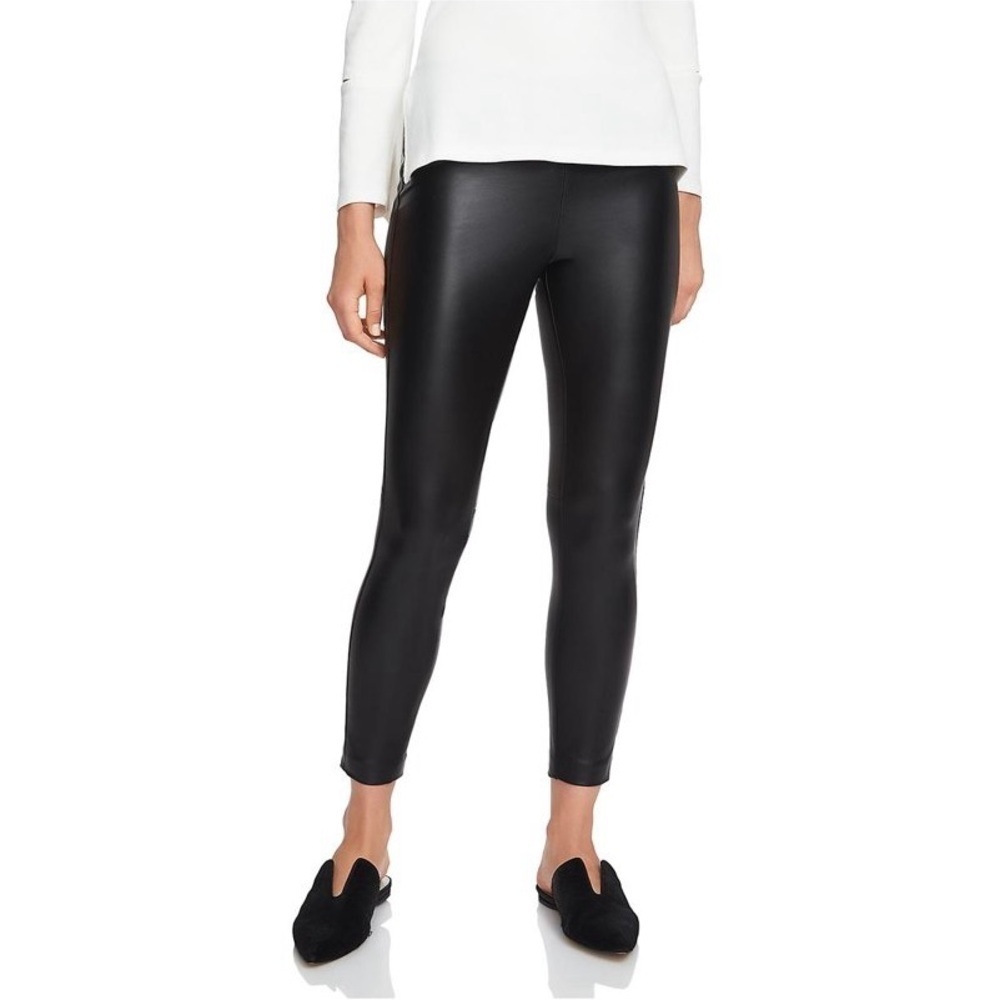 1. State NWT Faux Leather Pull On Pants Leggings Womens Size 12 High Rise‎ Black